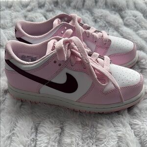 Nike Dunks Kids Pink and White Sneakers (Authentic)